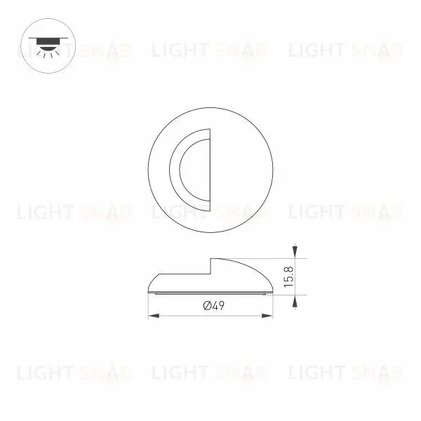 Накладка Arlight ART-Deck-Cap-Lid-R50 035757 035757