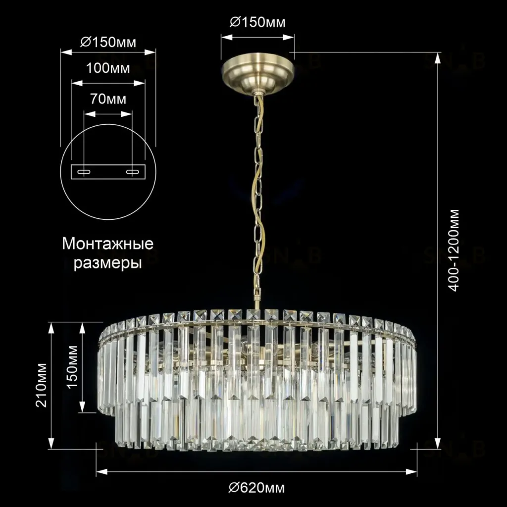 Подвесная люстра Citilux Фонда CL303223 CL303223