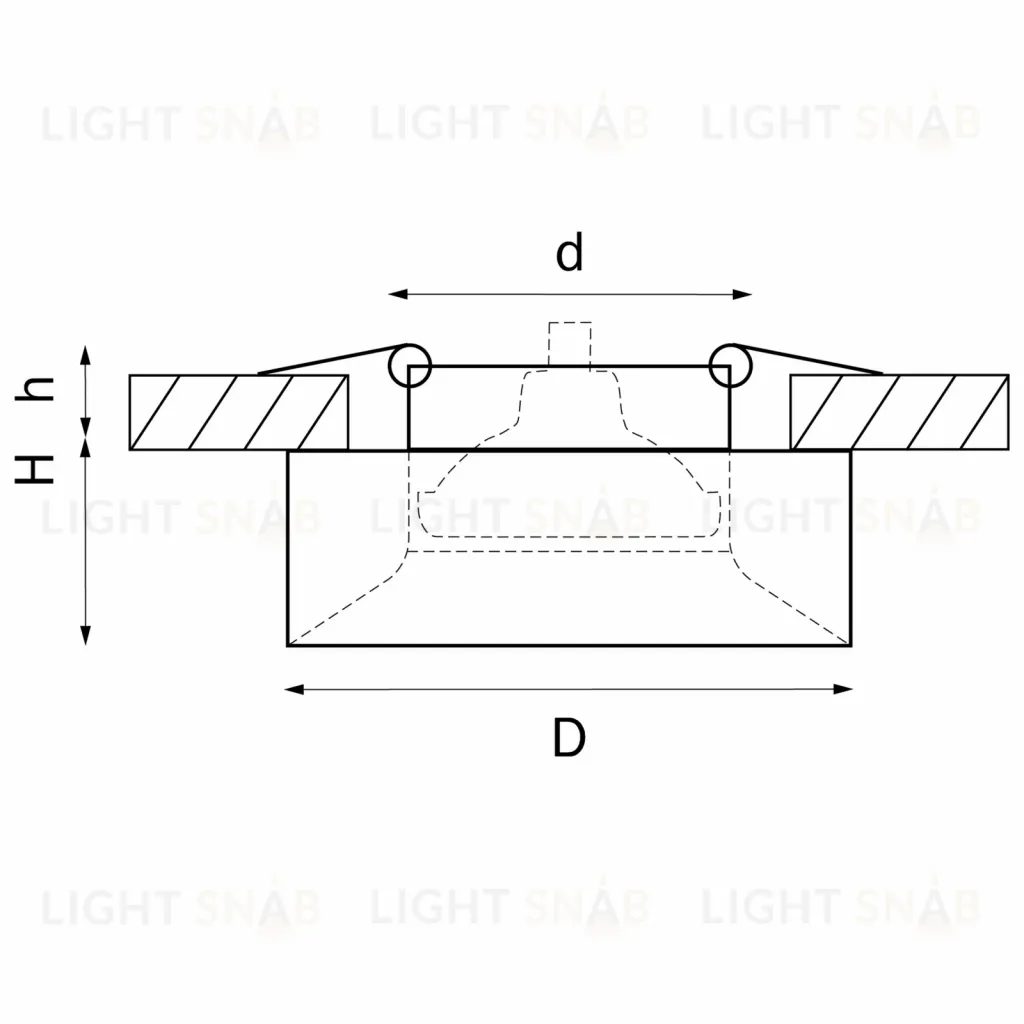 Встраиваемый светильник Lightstar Levigo L01002127 (010021+510027) L01002127