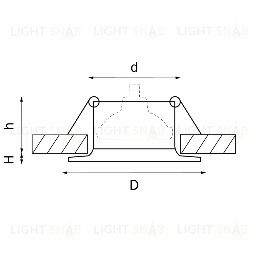 Встраиваемый светильник Lightstar Levigo 010020 010020