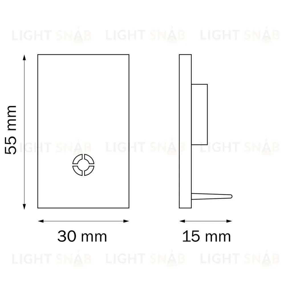 Заглушка концевая трековая однофазная Lightstar Barra 505167 505167
