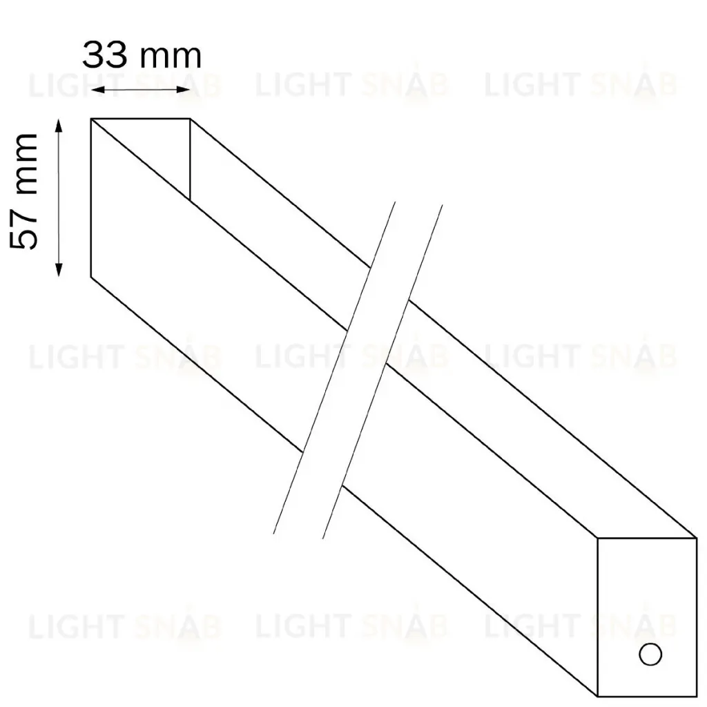 Трек двухконтактный однофазный Lightstar Barra 505017 505017