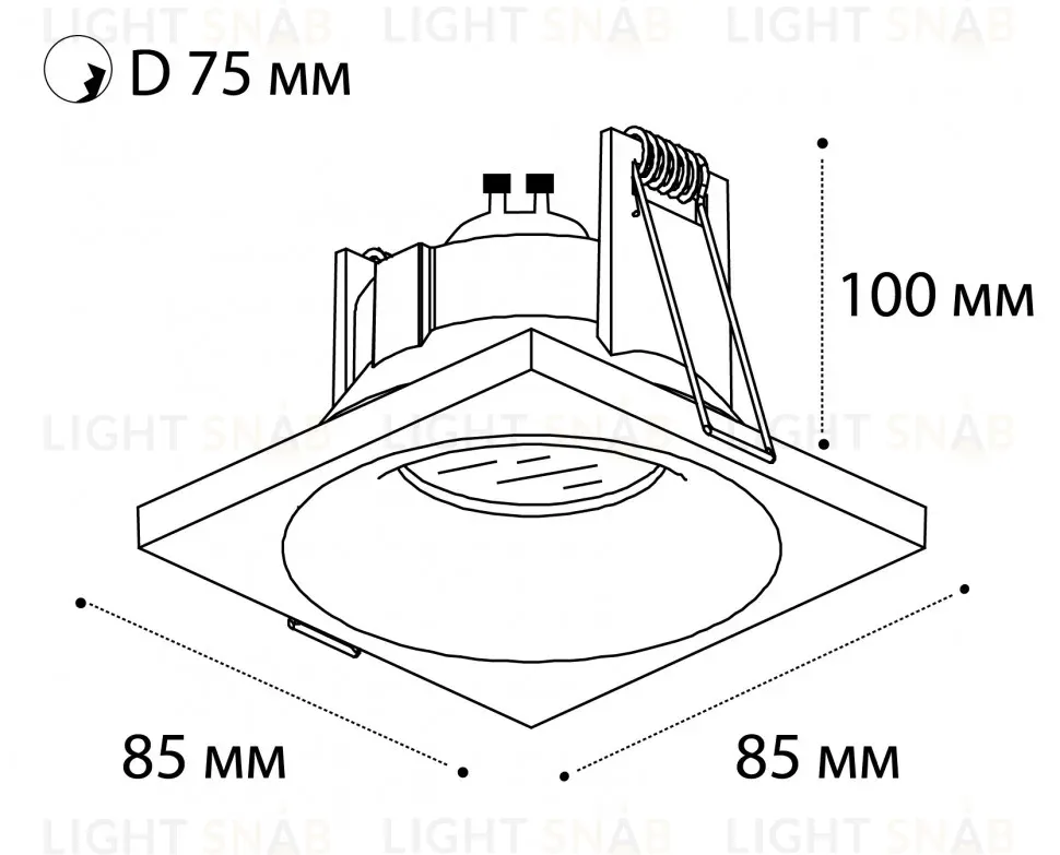 Встраиваемый светильник Italline IT07-7011 white IT07-7011 white