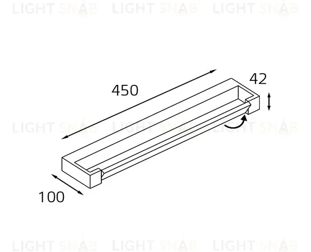 Настенный светильник Italline IT01-1068/45 black IT01-1068/45 black