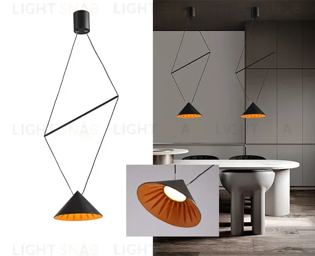 Подвесной светильник Italline IT03-1430 black/orange IT03-1430 black/orange