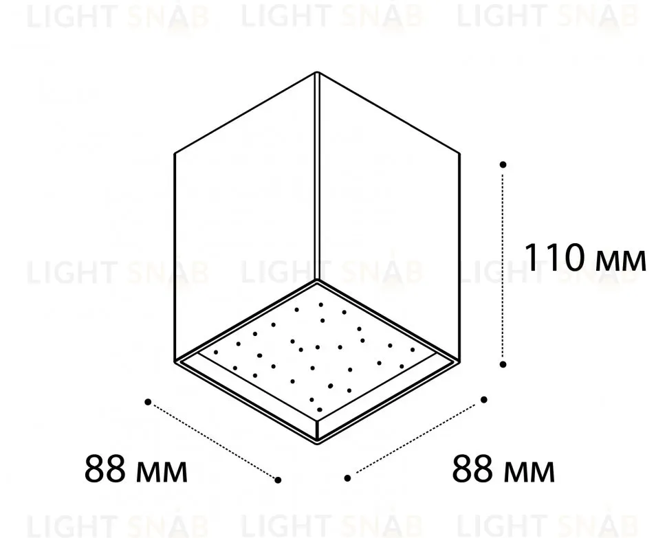 Накладной светильник Italline DL 3028 black 3000K DL 3028 black 3000K