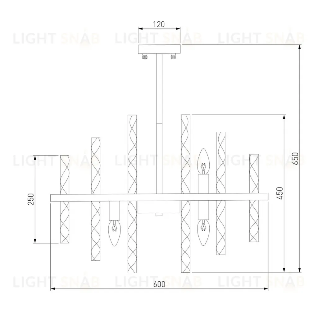Люстра на штанге Bogates Hollis 367/9 Smart 367/9 Smart