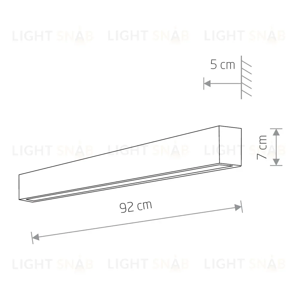 Настенный светильник Nowodvorski Straight Wall LED M 7561 7561