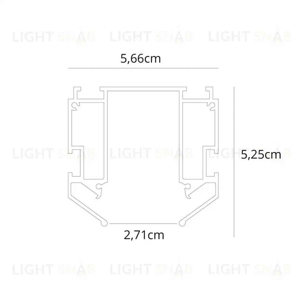 Профиль для накладного магнитного шинопровода Arte Lamp LINEA-ACCESSORIES A620205 A620205