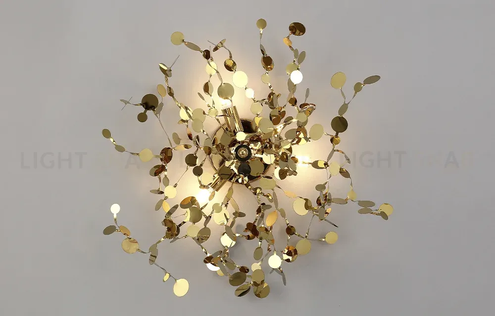 Настенный светильник Crystal Lux GARDEN AP-PL3 D400 GOLD GARDEN AP-PL3 D400 GOLD