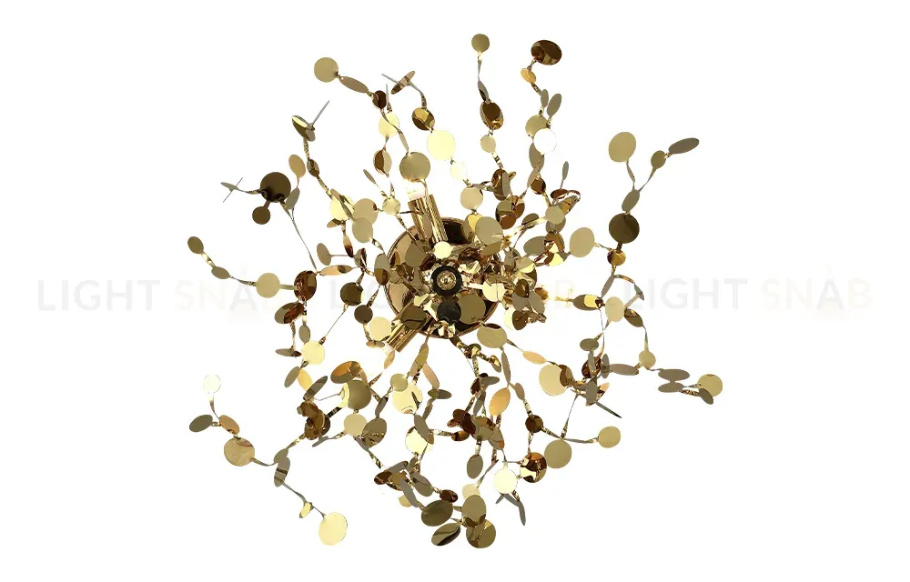 Настенный светильник Crystal Lux GARDEN AP-PL3 D400 GOLD GARDEN AP-PL3 D400 GOLD