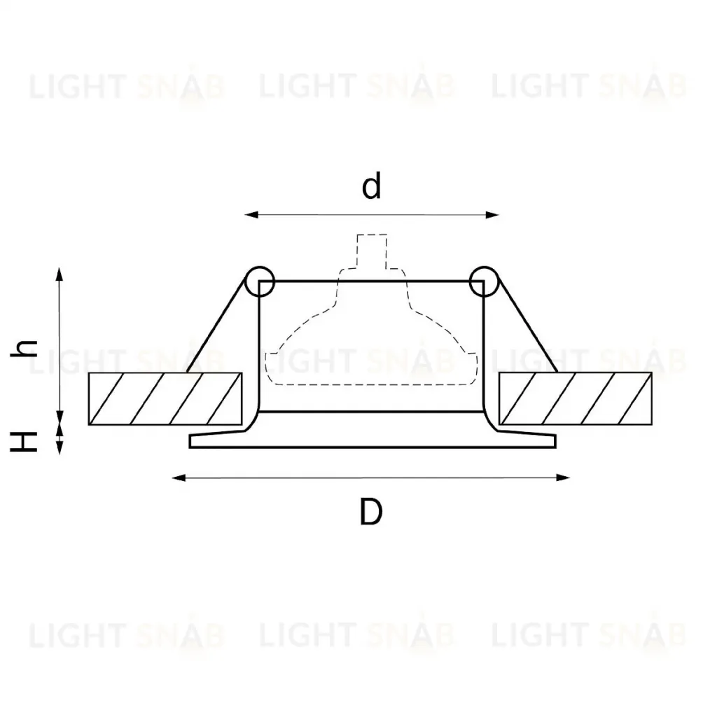 Встраиваемый светильник Lightstar Levigo 010023 010023