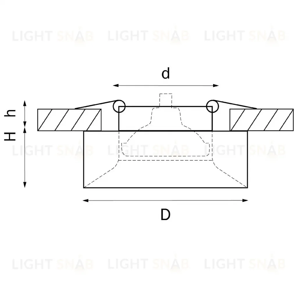 Встраиваемый светильник Lightstar Levigo L01002327 (010023+510027) L01002327