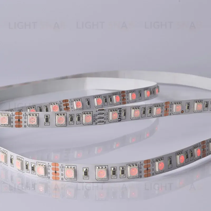 Светодиодная лента Uniel ULS-M25-5050-60LED/m-10mm-IP20-DC12V-14,4W/m-5M-RGB PROFI катушка в герметичной упаковке ULS-M25-5050-60LED/m-10mm-IP20-DC12V-14,4W/m-5M-RGB PROFI катушка в герметичной упаковке