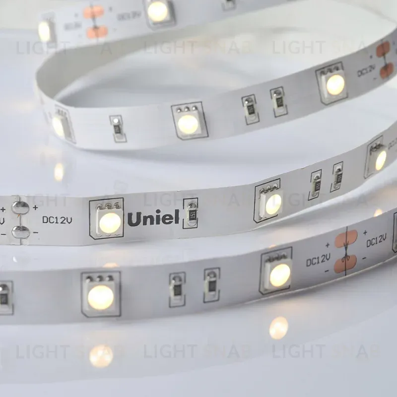 Светодиодная лента Uniel ULS-M22-5050-30LED/m-10mm-IP20-DC12V-7,2W/m-5M-3000K PROFI катушка в герметичной упаковке ULS-M22-5050-30LED/m-10mm-IP20-DC12V-7,2W/m-5M-3000K PROFI катушка в герметичной упаковке