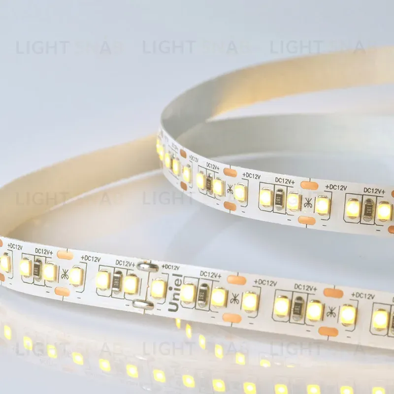 Светодиодная лента Uniel ULS-M14-2835-168LED/m-10mm-IP20-DC12V-14W/m-5M-3000K PROFI катушка в герметичной упаковке ULS-M14-2835-168LED/m-10mm-IP20-DC12V-14W/m-5M-3000K PROFI катушка в герметичной упаковке