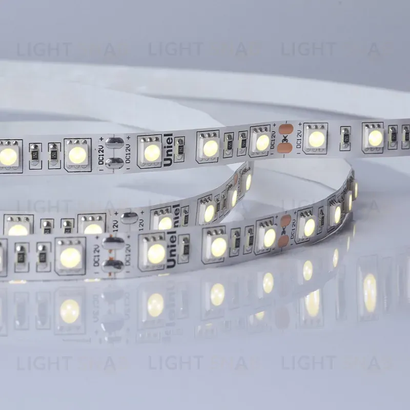 Светодиодная лента Uniel ULS-M25-5050-60LED/m-10mm-IP20-DC12V-14,4W/m-5M-4000K PROFI катушка в герметичной упаковке ULS-M25-5050-60LED/m-10mm-IP20-DC12V-14,4W/m-5M-4000K PROFI катушка в герметичной упаковке