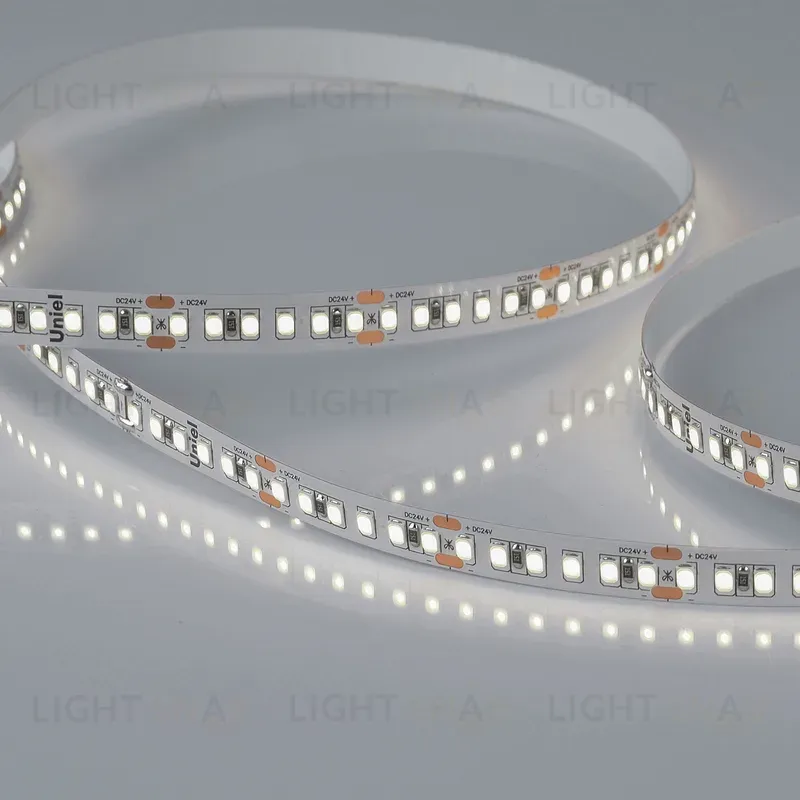 Светодиодная лента Uniel ULS-2835-168LED/m-10mm-IP20-DC24V-14W/m-5M-4000K катушка в герметичной упаковке ULS-2835-168LED/m-10mm-IP20-DC24V-14W/m-5M-4000K катушка в герметичной упаковке