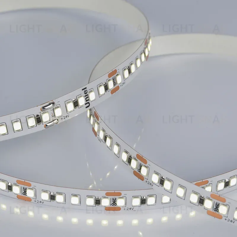 Светодиодная лента Uniel ULS-2835-180LED/m-10mm-IP20-DC24V-17W/m-5M-6500K катушка в герметичной упаковке ULS-2835-180LED/m-10mm-IP20-DC24V-17W/m-5M-6500K катушка в герметичной упаковке