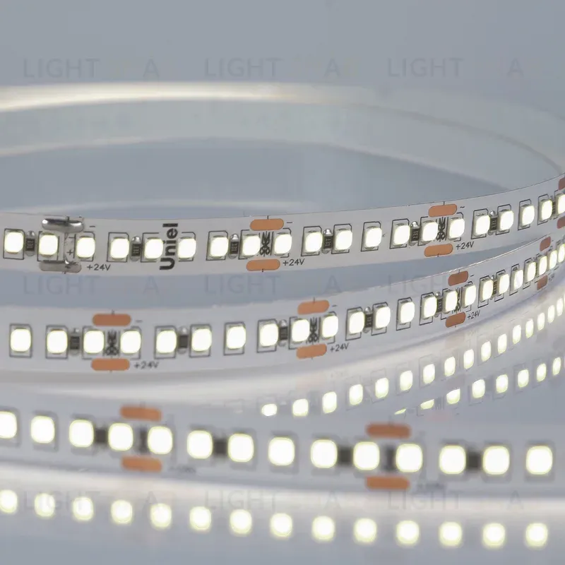 Светодиодная лента Uniel ULS-2835-180LED/m-10mm-IP20-DC24V-17W/m-5M-4000K катушка в герметичной упаковке ULS-2835-180LED/m-10mm-IP20-DC24V-17W/m-5M-4000K катушка в герметичной упаковке
