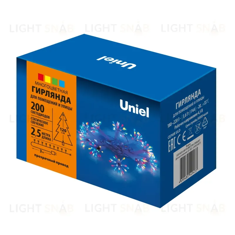 Гирлянда Uniel ULD-S0250-200/STA MULTI IP44 STARBURST ULD-S0250-200/STA MULTI IP44 STARBURST
