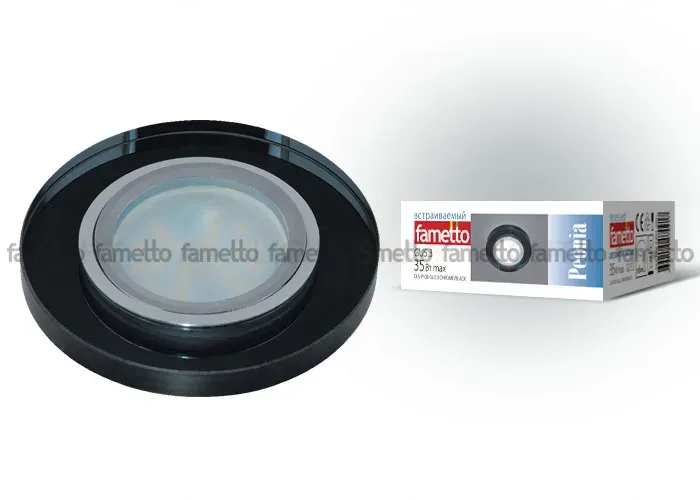 Встраиваемый светильник Fametto Peonia DLS-P106 GU5.3 CHROME/BLACK DLS-P106 GU5.3 CHROME/BLACK