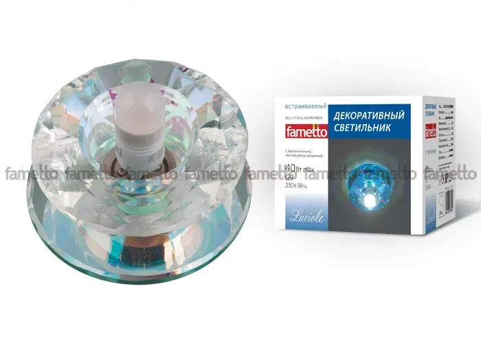 Встраиваемый светильник Fametto Luciole DLS-L117 G9 GLASSY/RAINBOW DLS-L117 G9 GLASSY/RAINBOW