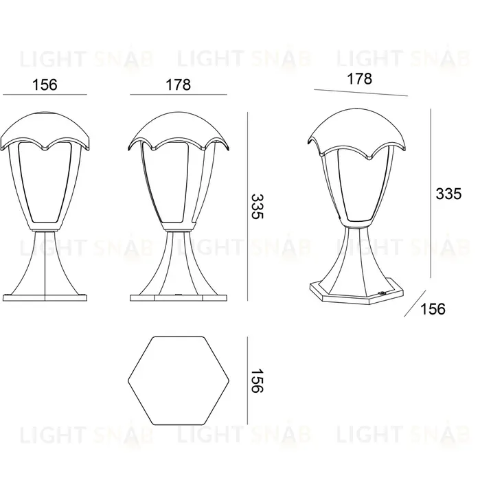 Уличный светильник Arte Lamp Henry A1661FN-1BK A1661FN-1BK