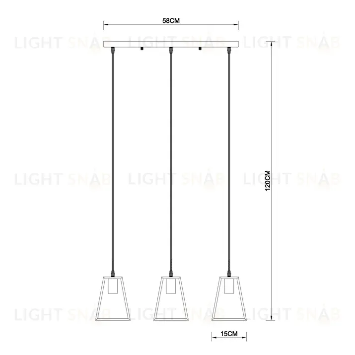 Подвесной светильник Arte Lamp Brussels A8030SP-3BK A8030SP-3BK