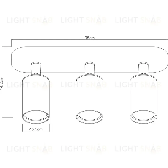 Спот Arte Lamp Aquarius A3226PL-3BK A3226PL-3BK