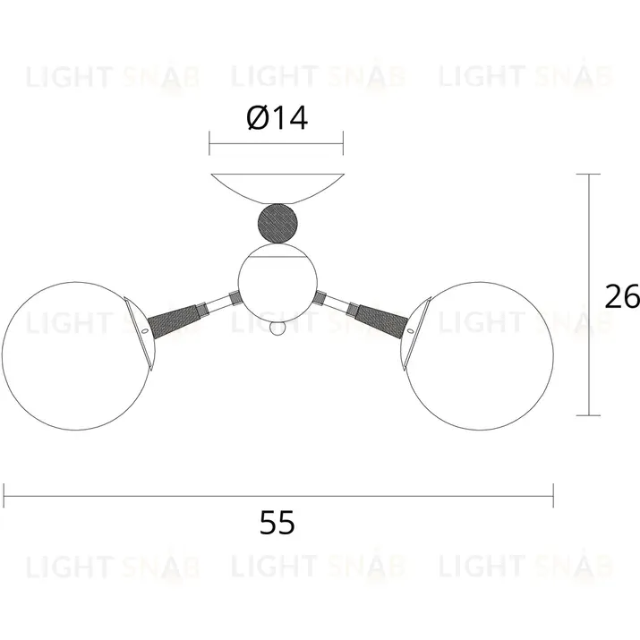 Потолочная люстра Arte Lamp Boston A4485PL-3BK A4485PL-3BK