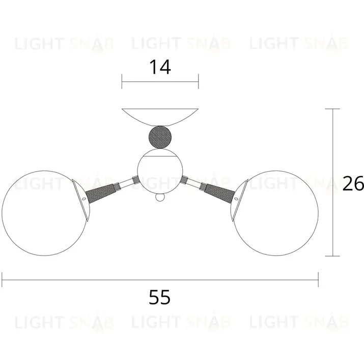 Потолочная люстра Arte Lamp Boston A4485PL-5BK A4485PL-5BK
