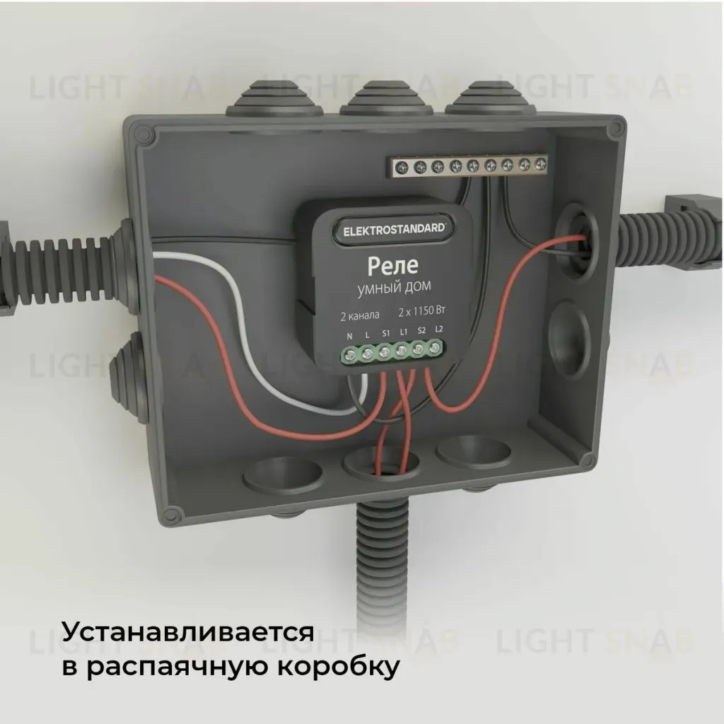 Умное двухканальное реле Elektrostandard 4690389185083 a059326 4690389185083