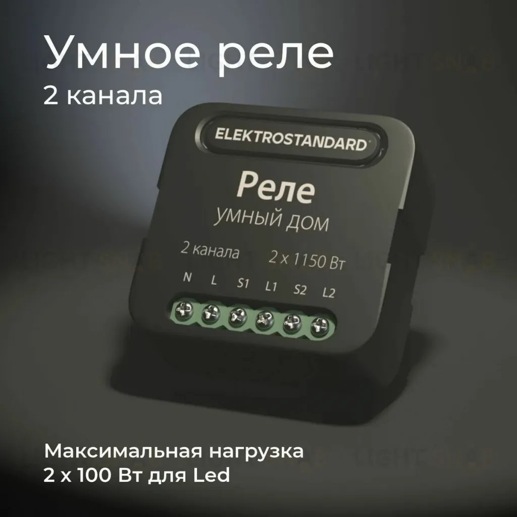 Умное двухканальное реле Elektrostandard 4690389185083 a059326 4690389185083