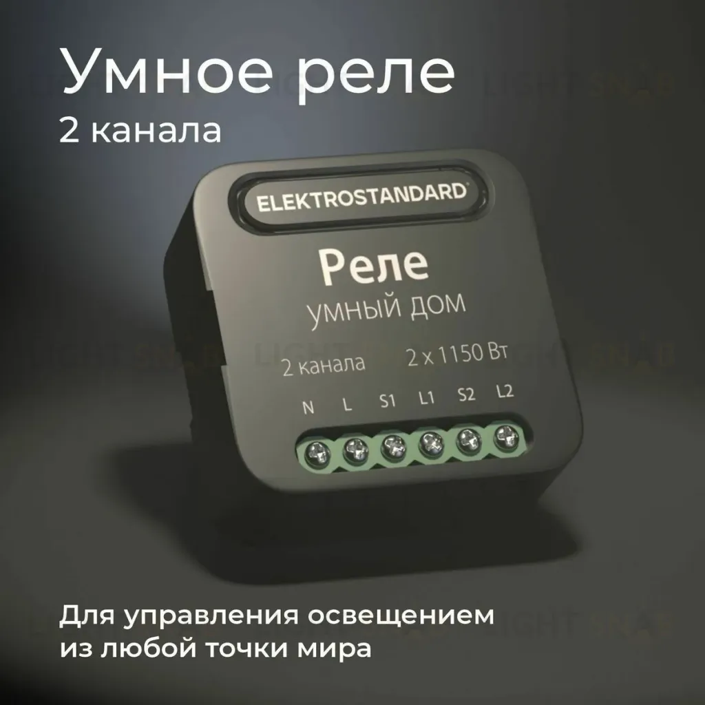 Умное двухканальное реле Elektrostandard 4690389185083 a059326 4690389185083