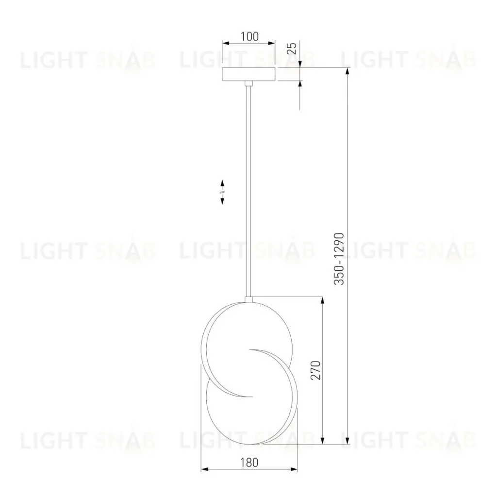 Подвесной светильник Eurosvet Lang 50225/1 LED хром a057335 50225/1 LED хром