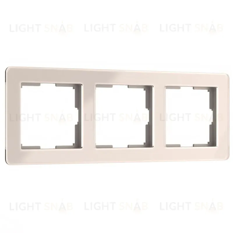 Рамка на 3 поста Werkel Acrylic айвори 4690389186295 W0032743 4690389186295