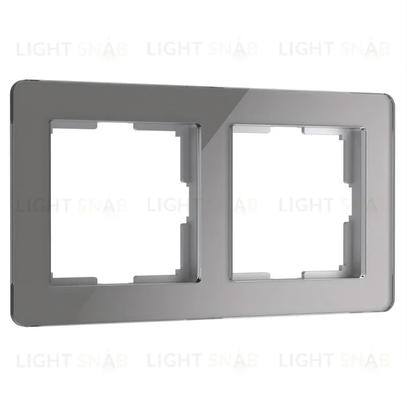 Рамка на 2 поста Werkel Acrylic графит 4690389184864 W0022704 4690389184864