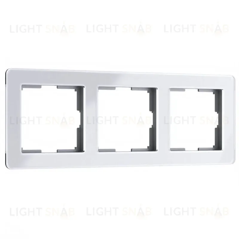 Рамка на 3 поста Werkel Acrylic белый 4690389184871 W0032701 4690389184871