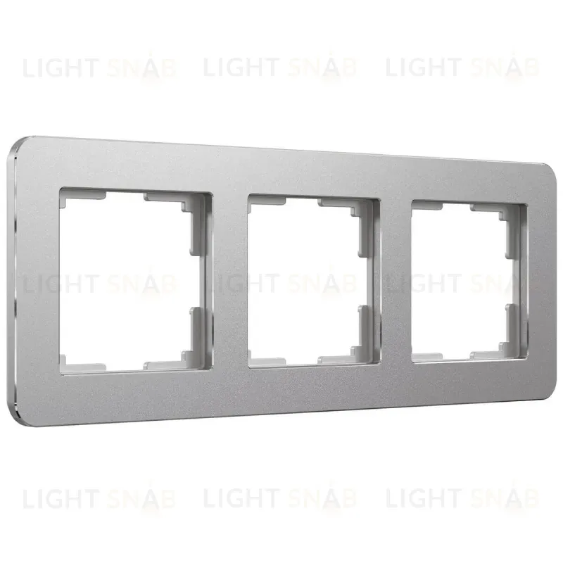 Рамка на 3 поста Werkel Platinum алюминий 4690389184475 W0032606 4690389184475