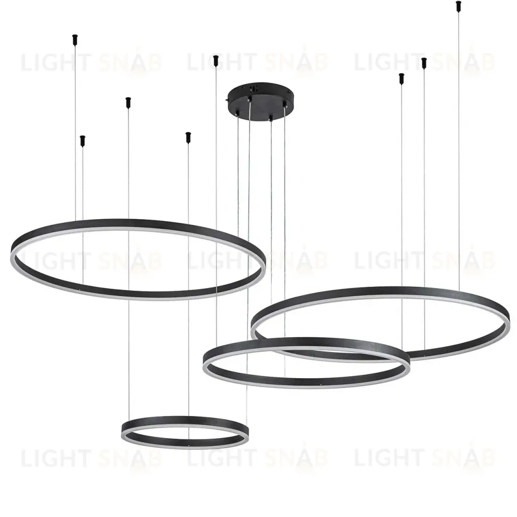 Подвесная люстра Indigo Galass 14001/4P Black V000034L V000034L