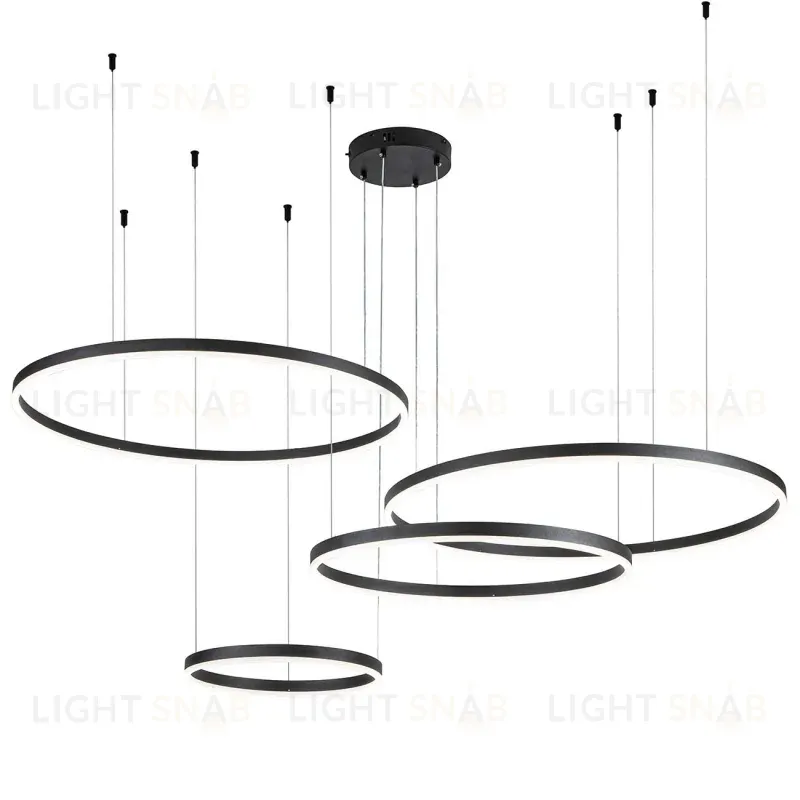 Подвесная люстра Indigo Galass 14001/4P Black V000034L V000034L