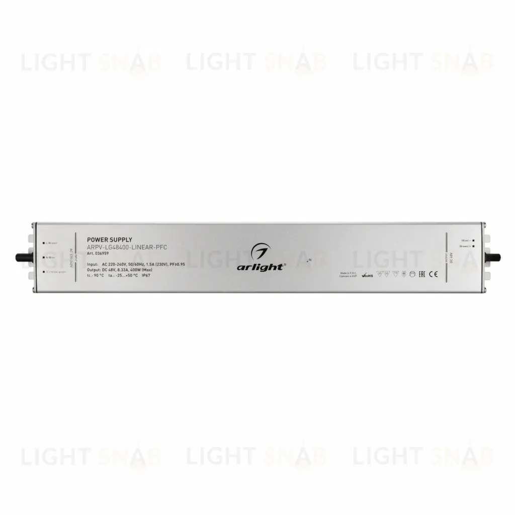Блок питания Arlight ARPV-LG48400-LINEAR-PFC 48V 8.33A 400W 036959 036959