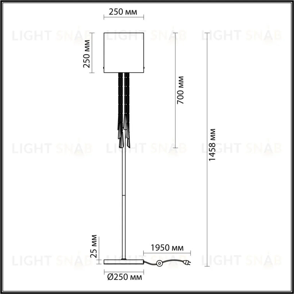 Торшер Odeon Light Nicole 4886/1F 4886/1F