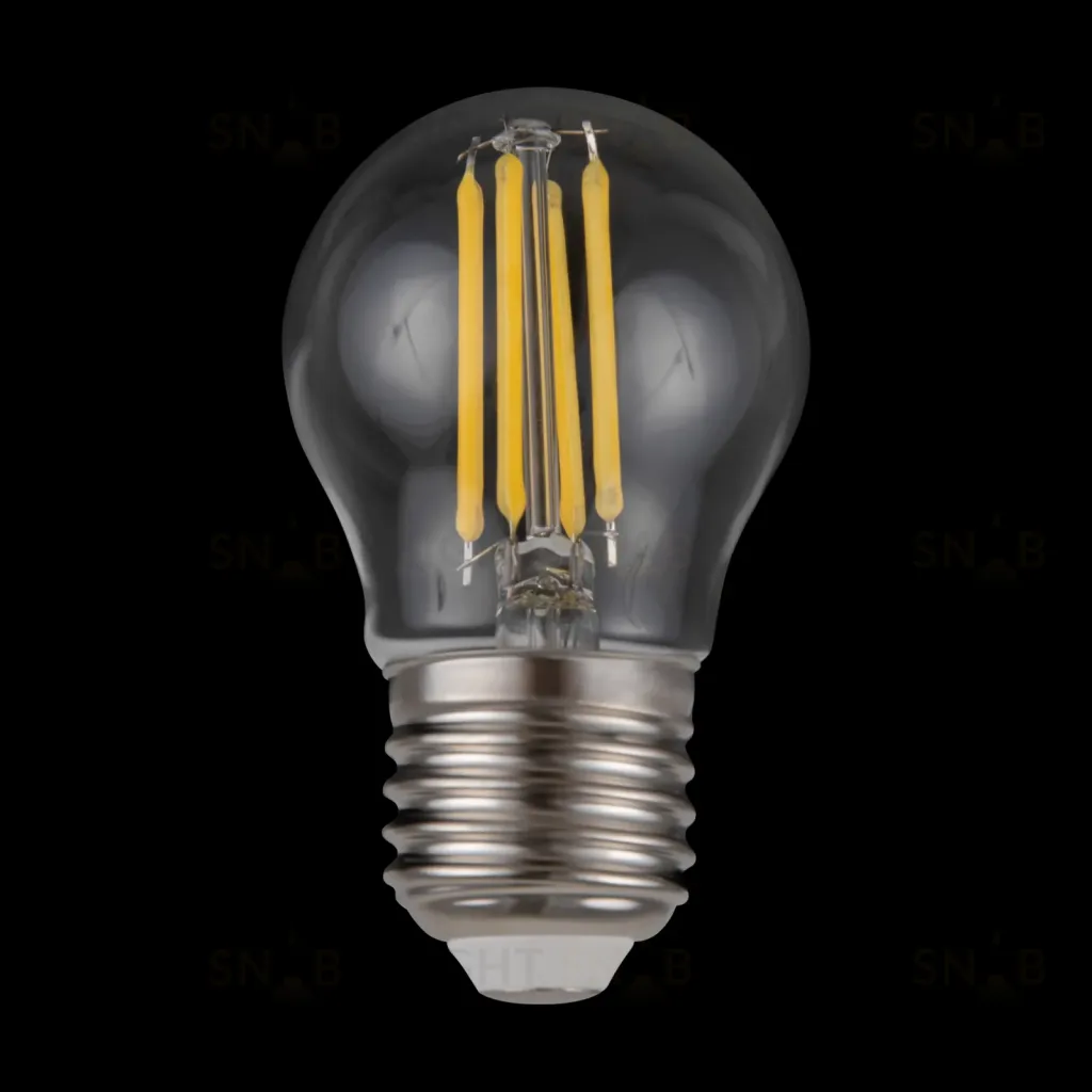 Лампа светодиодная филаментная диммируемая Voltega E27 5W 4000K шар прозрачный VG10-G1E27cold5W-FD 8467 8467