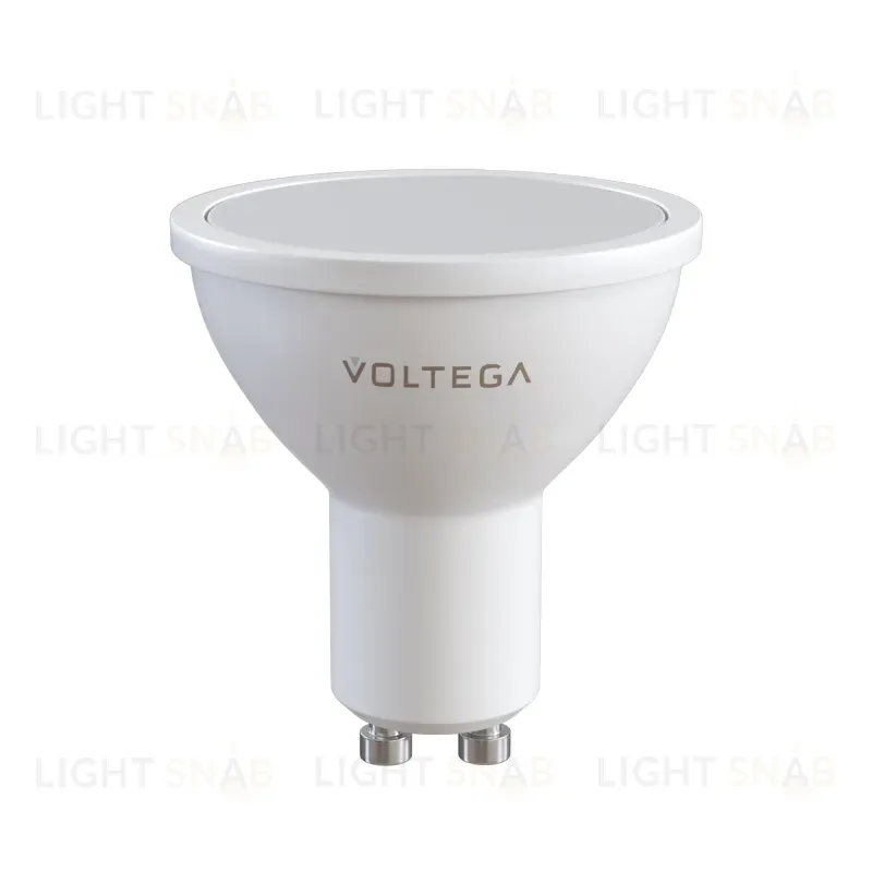 Лампа светодиодная диммируемая Voltega GU10 6W 4000K VG2-S2GU10cold6W-D 8458 8458