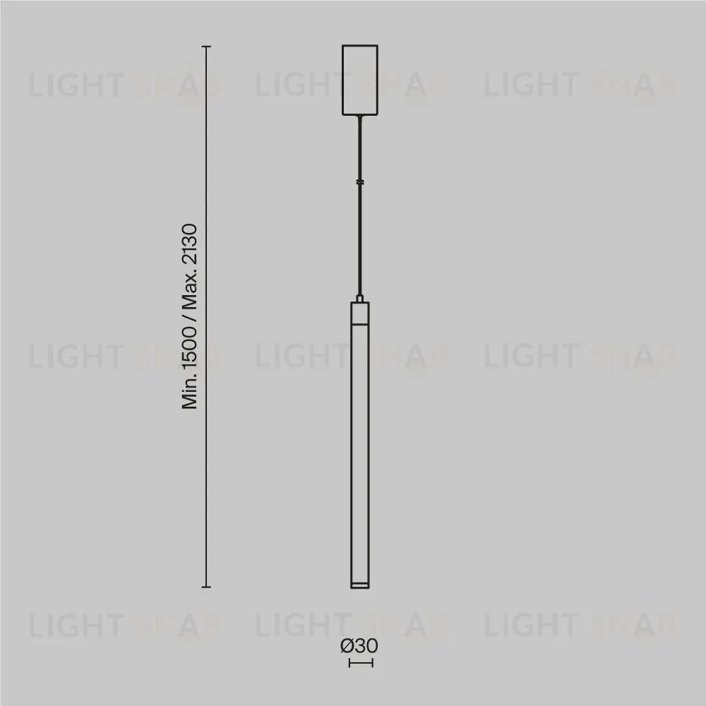 Подвесной светодиодный светильник Maytoni Technical Ray P022PL-L10B P022PL-L10B