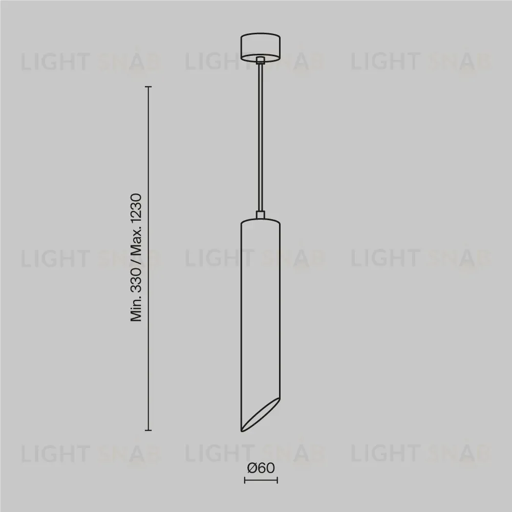 Подвесной светильник Maytoni Technical Lipari P044PL-01-30GU10-W P044PL-01-30GU10-W