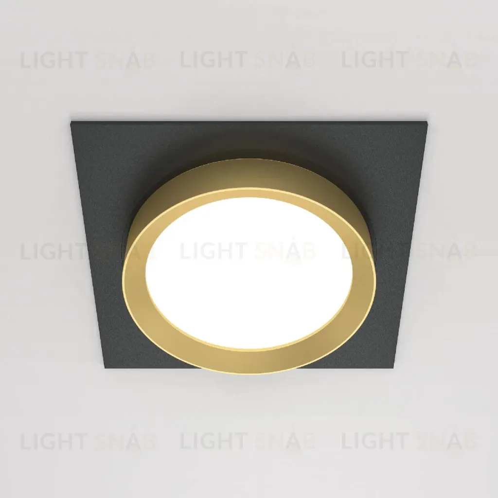 Встраиваемый светильник Maytoni Technical Hoop DL086-GX53-SQ-BG DL086-GX53-SQ-BG