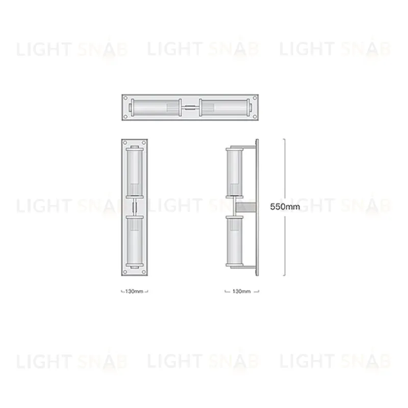 Настенный светильник ImperiumLoft Alouette linear sconce 140565-26 140565-26